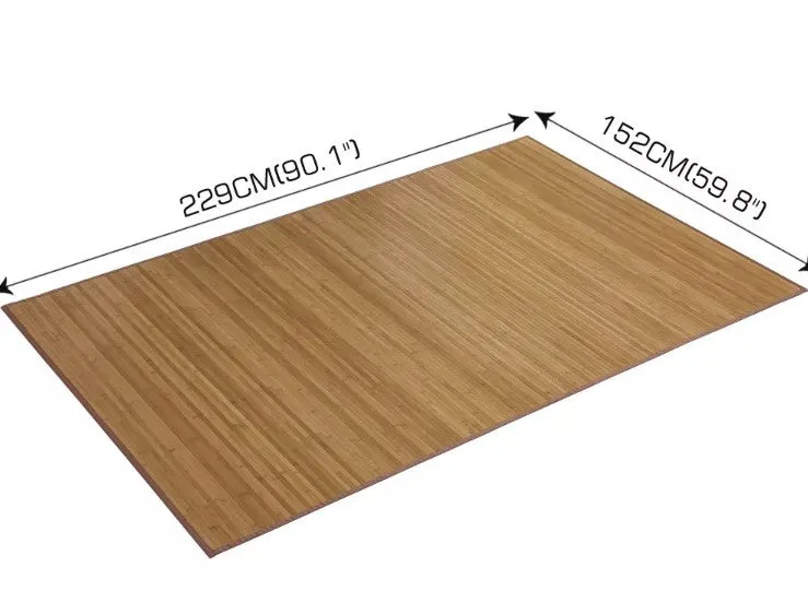 1.52m x 2.29m Large Bamboo Carpet Rug Floor Mat Home Office Indoor Outdoor BMR20