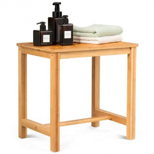 18" Shower Bench Bamboo Bath Spa Seat