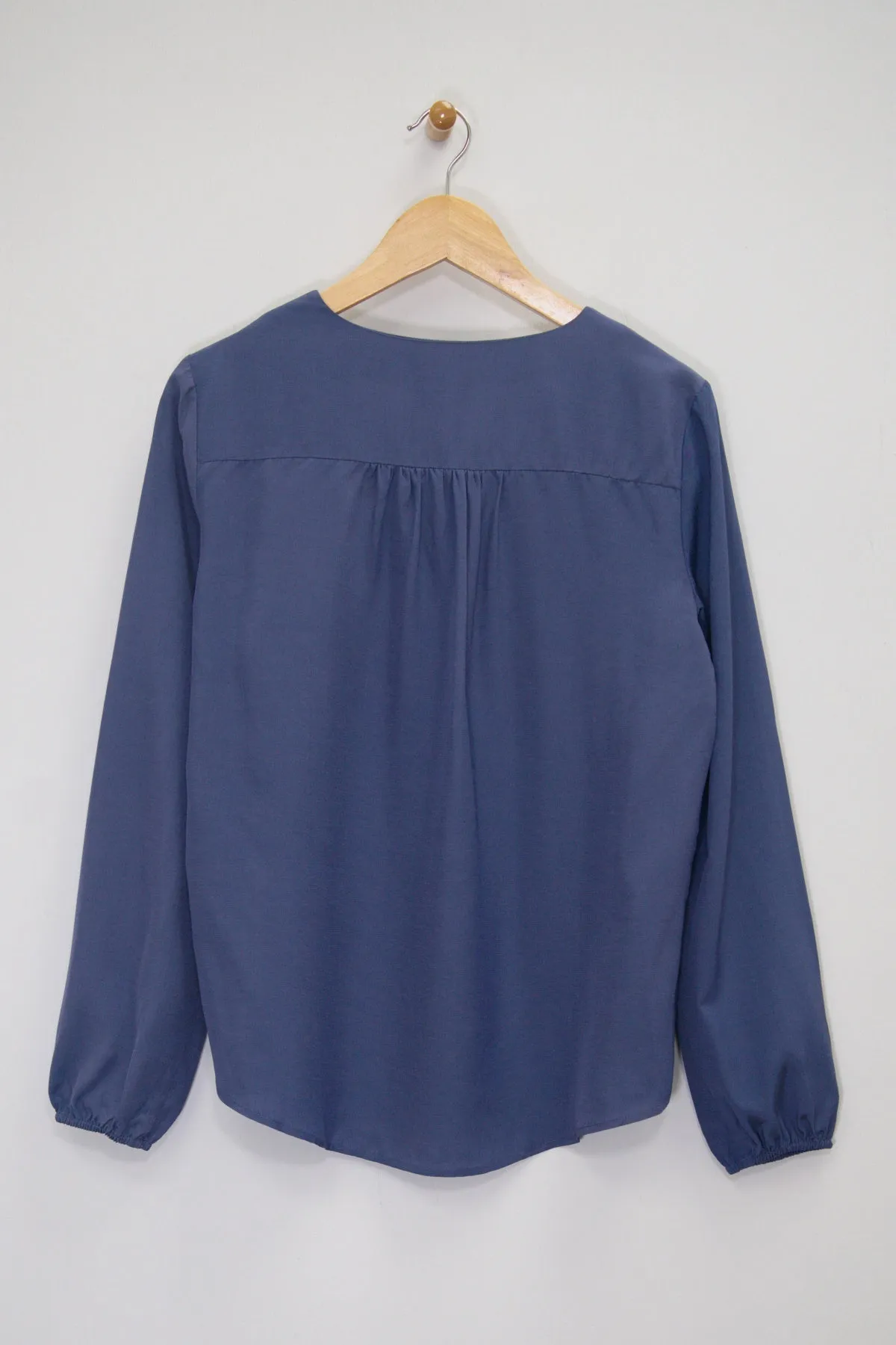 27" V-Neck Tunic with Balloon Sleeves