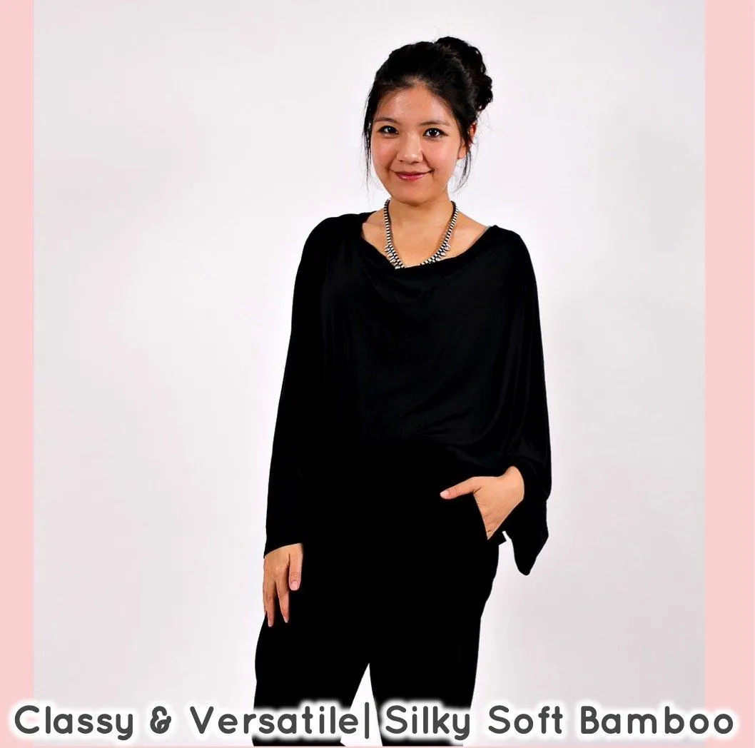 8-in-1 Maternity & Nursing Cardigan - Black Swan