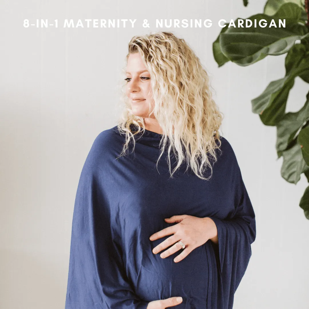 8-in-1 Maternity & Nursing Cardigan - Royal Blue