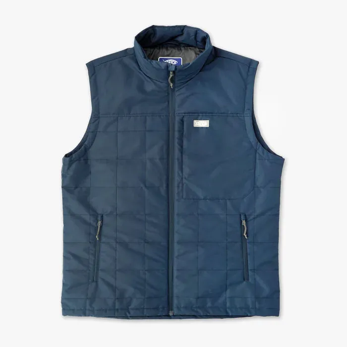 AFTCO Crosswind Insulated Puff Vest in Naval