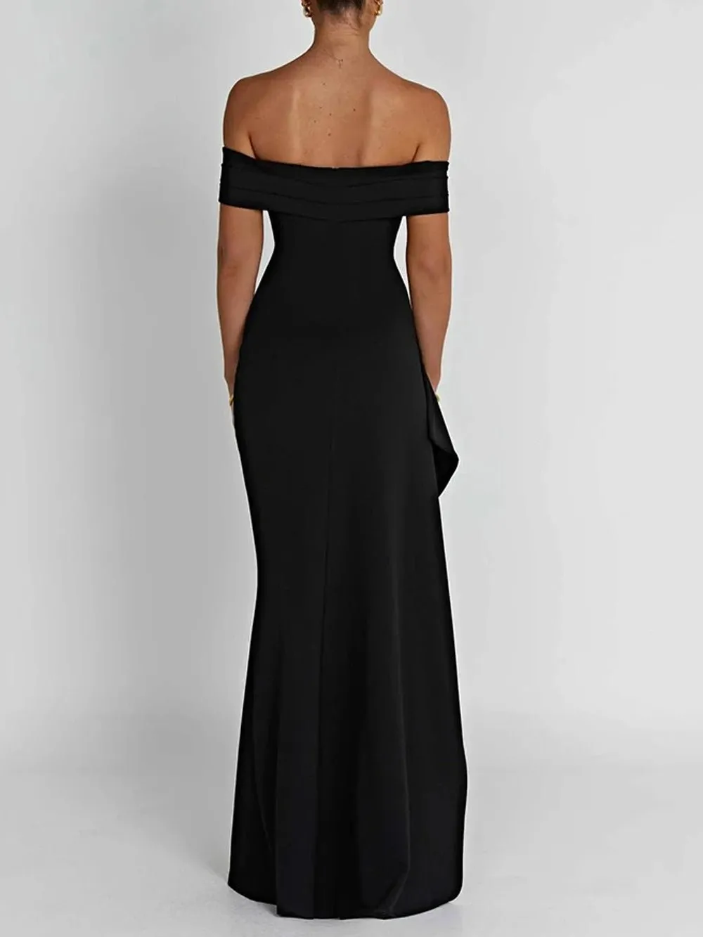 Alicia Off Shoulder Bodycon Maxi Dress