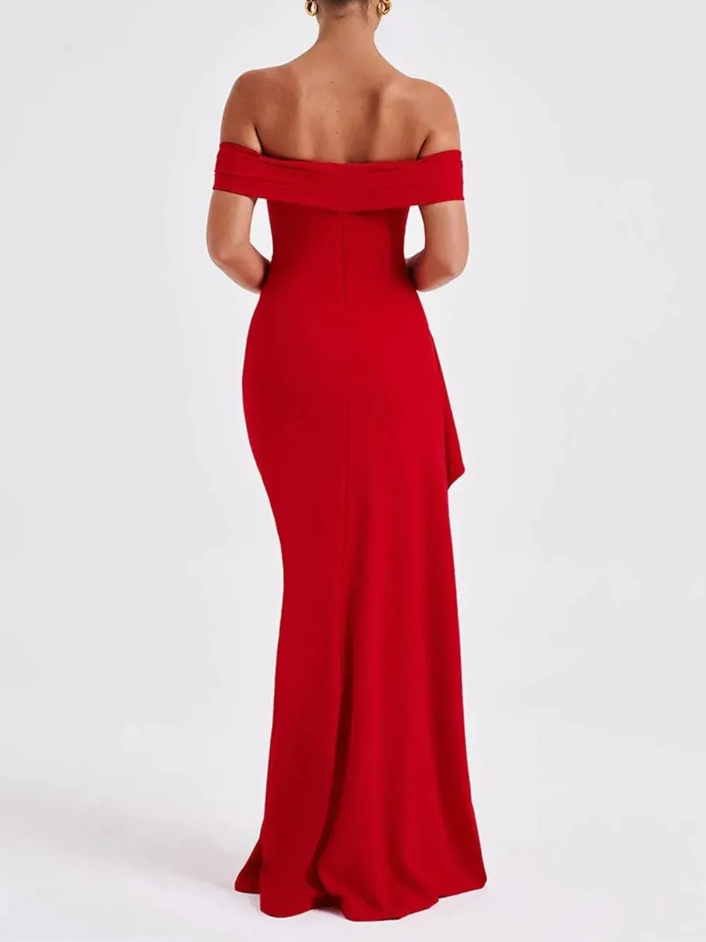 Alicia Off Shoulder Bodycon Maxi Dress