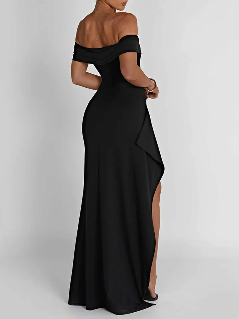 Alicia Off Shoulder Bodycon Maxi Dress