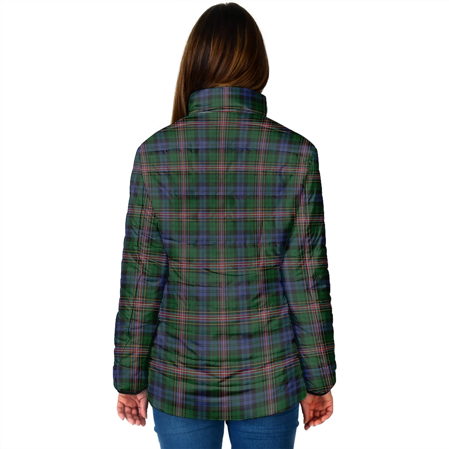 Allison Tartan Padded Jacket with Family Crest