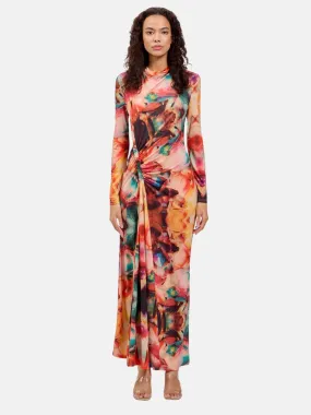 Amber Dress in Abstract Print