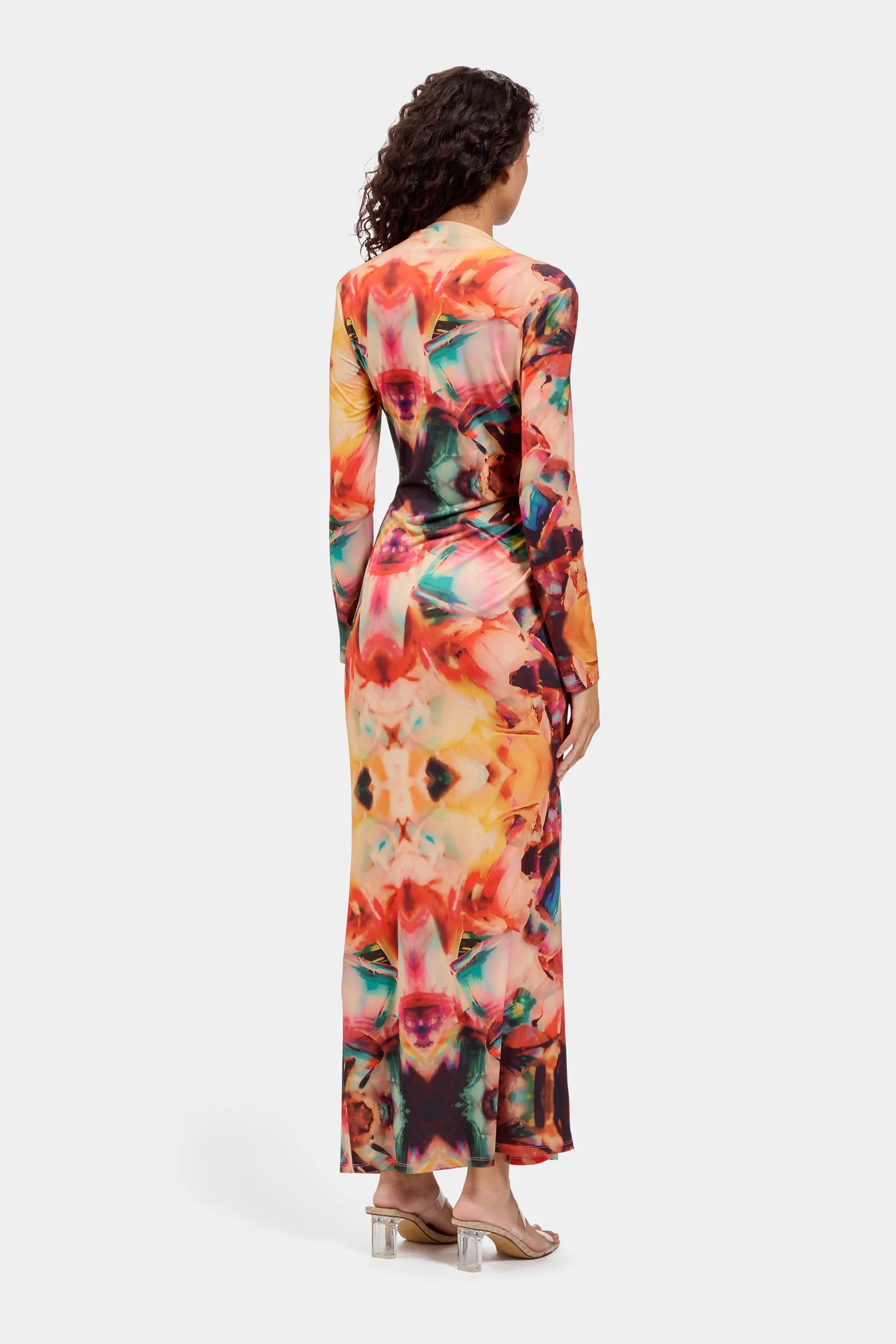 Amber Dress in Abstract Print