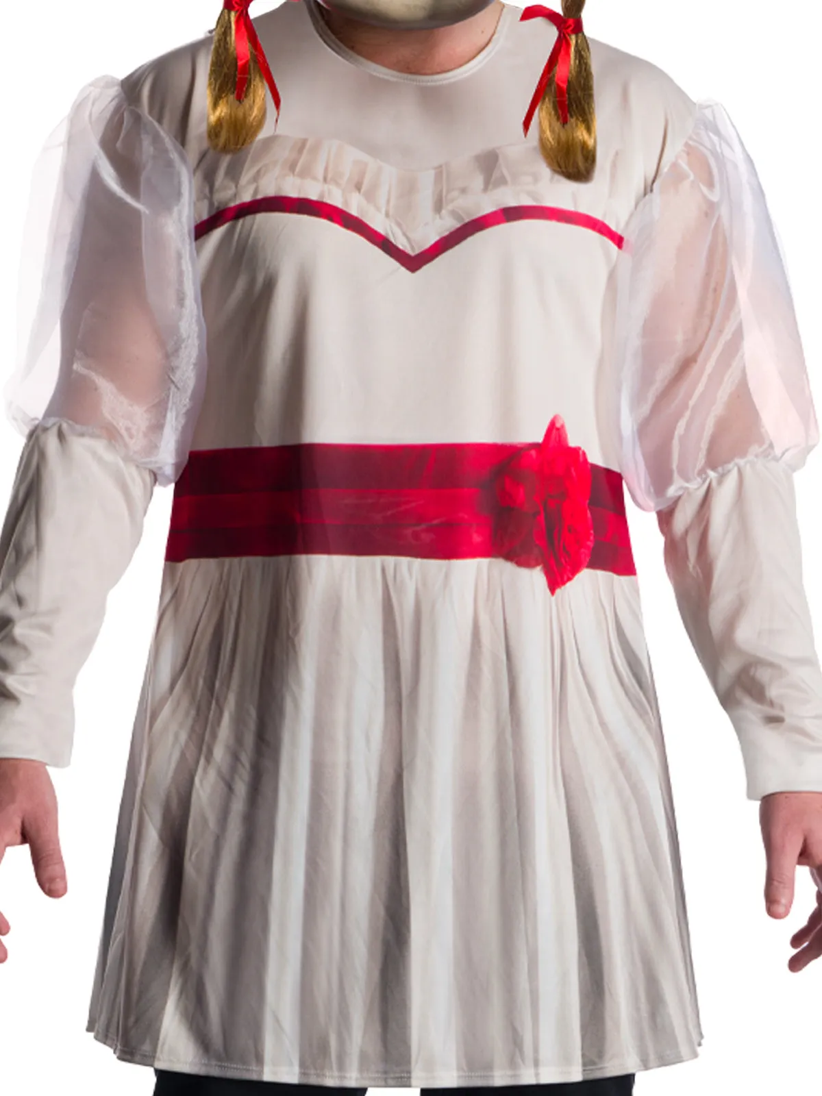 ANNABELLE COSTUME TOP AND MASK, ADULT