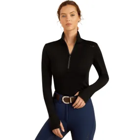 Ariat Ladies Cheviot Quarter Zip - Black