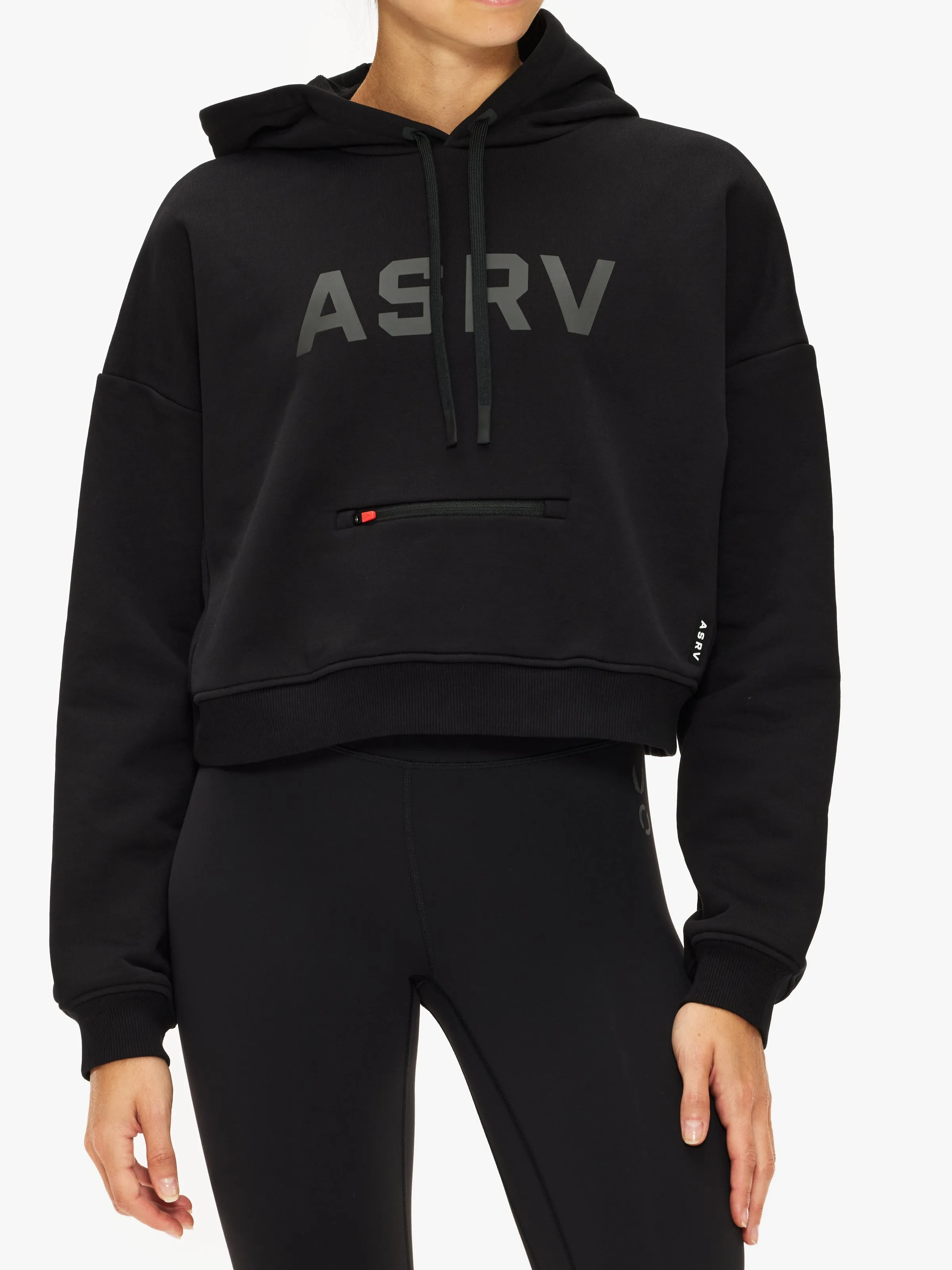 ASRV Cropped Pullover Hoodie