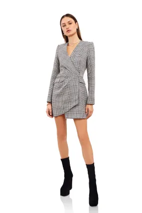 ASTRID Herrringbone Blazer Dress