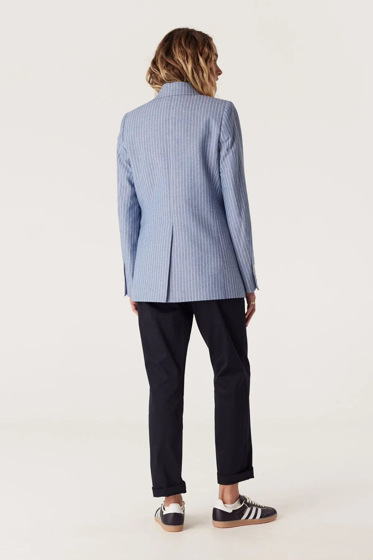 Austin Pinstripe Blazer - Blue Pinstripe