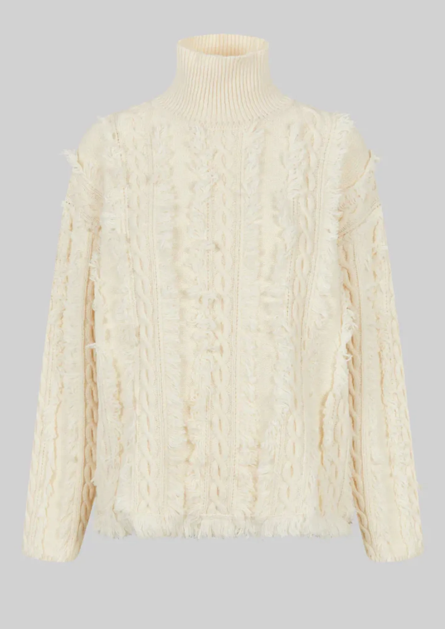 Authentic Knit T-Neck Eggnog