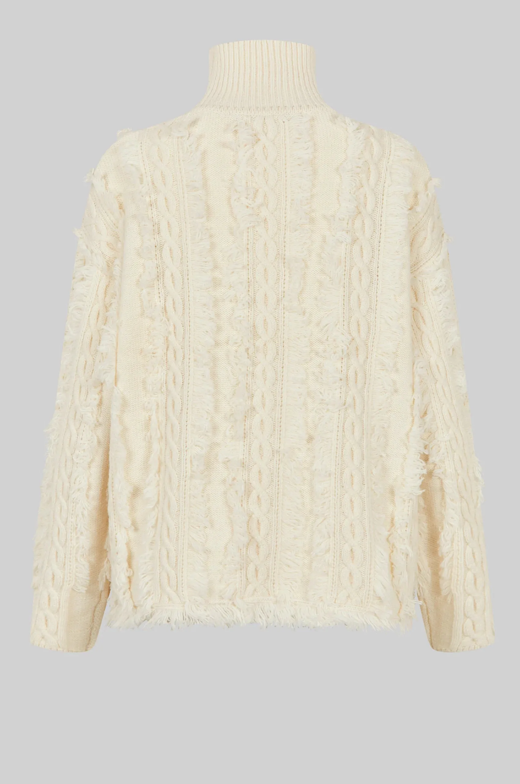 Authentic Knit T-Neck Eggnog