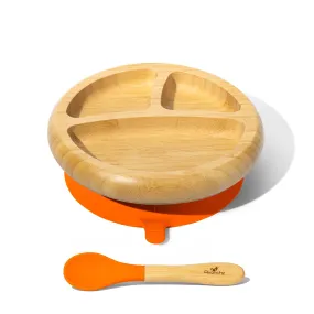 Avanchy - Bamboo Suction Classic Plate   Spoon OG