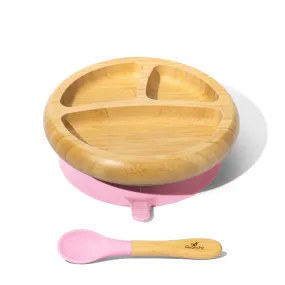 Avanchy - Bamboo Suction Classic Plate   Spoon PK