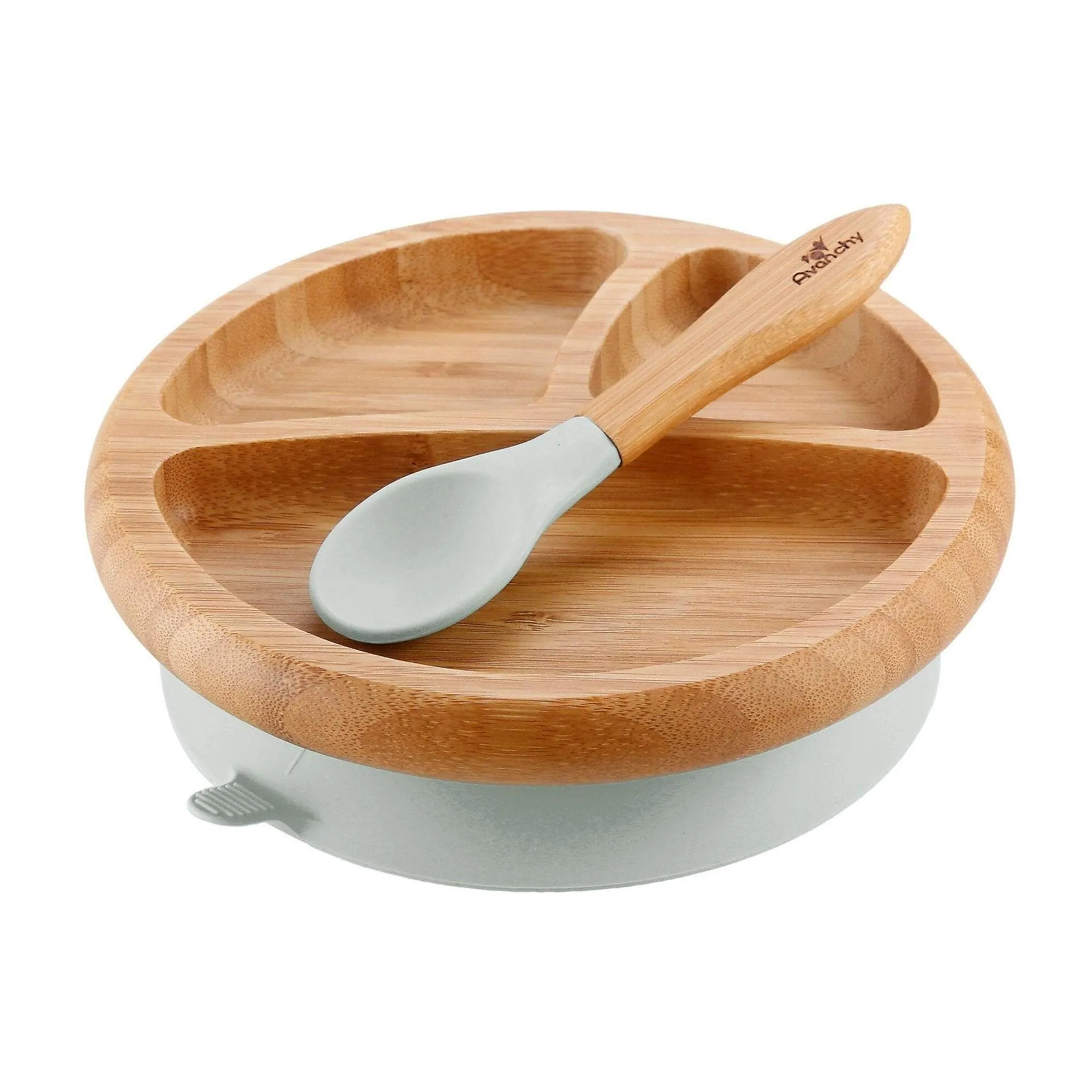 Avanchy - Bamboo Suction Plate   Spoon 4M  