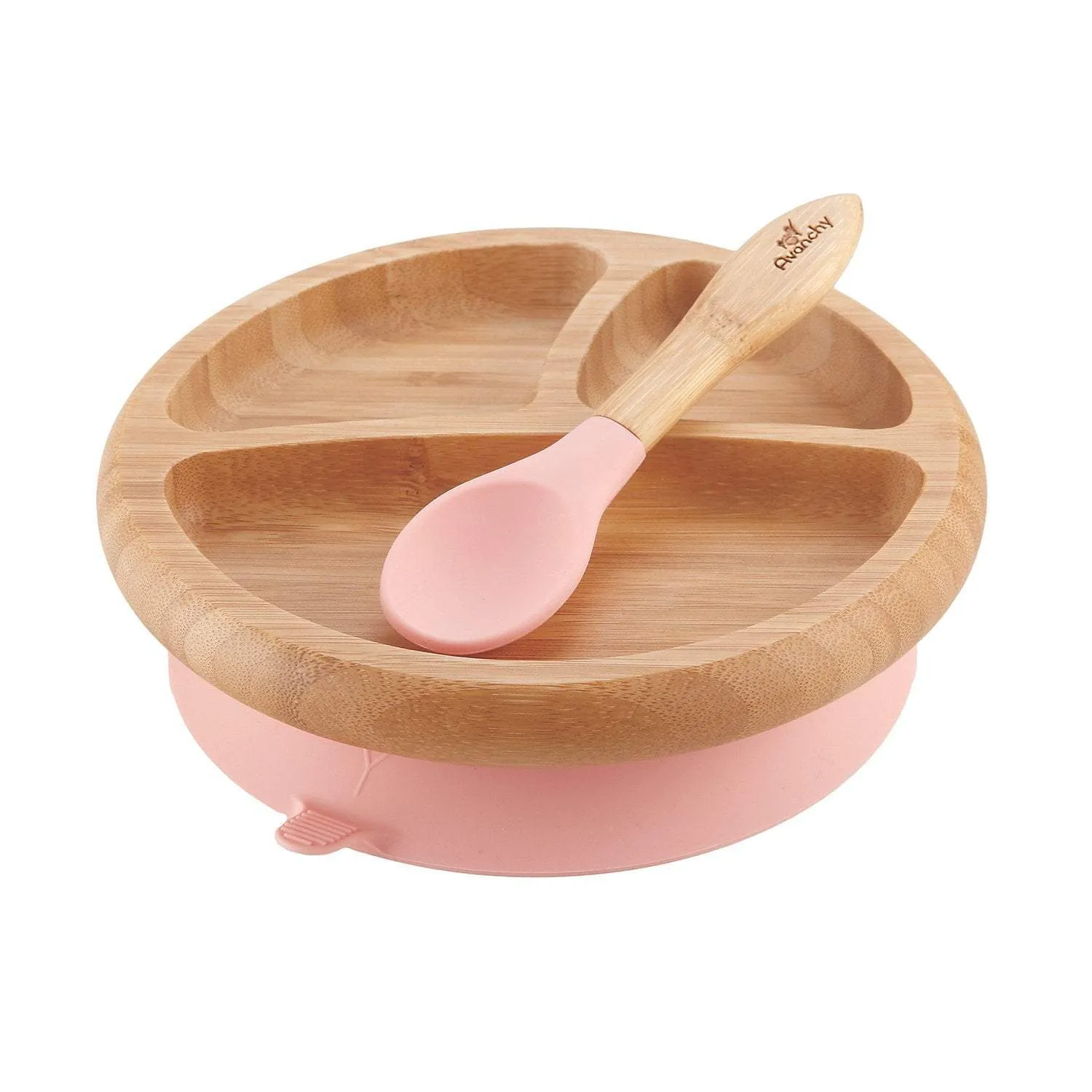 Avanchy - Bamboo Suction Plate   Spoon 4M  