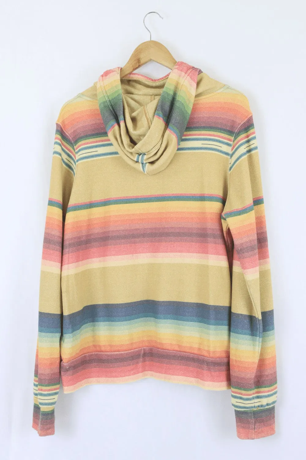 Aviator Nation Yellow Multi Coloured Jumper L