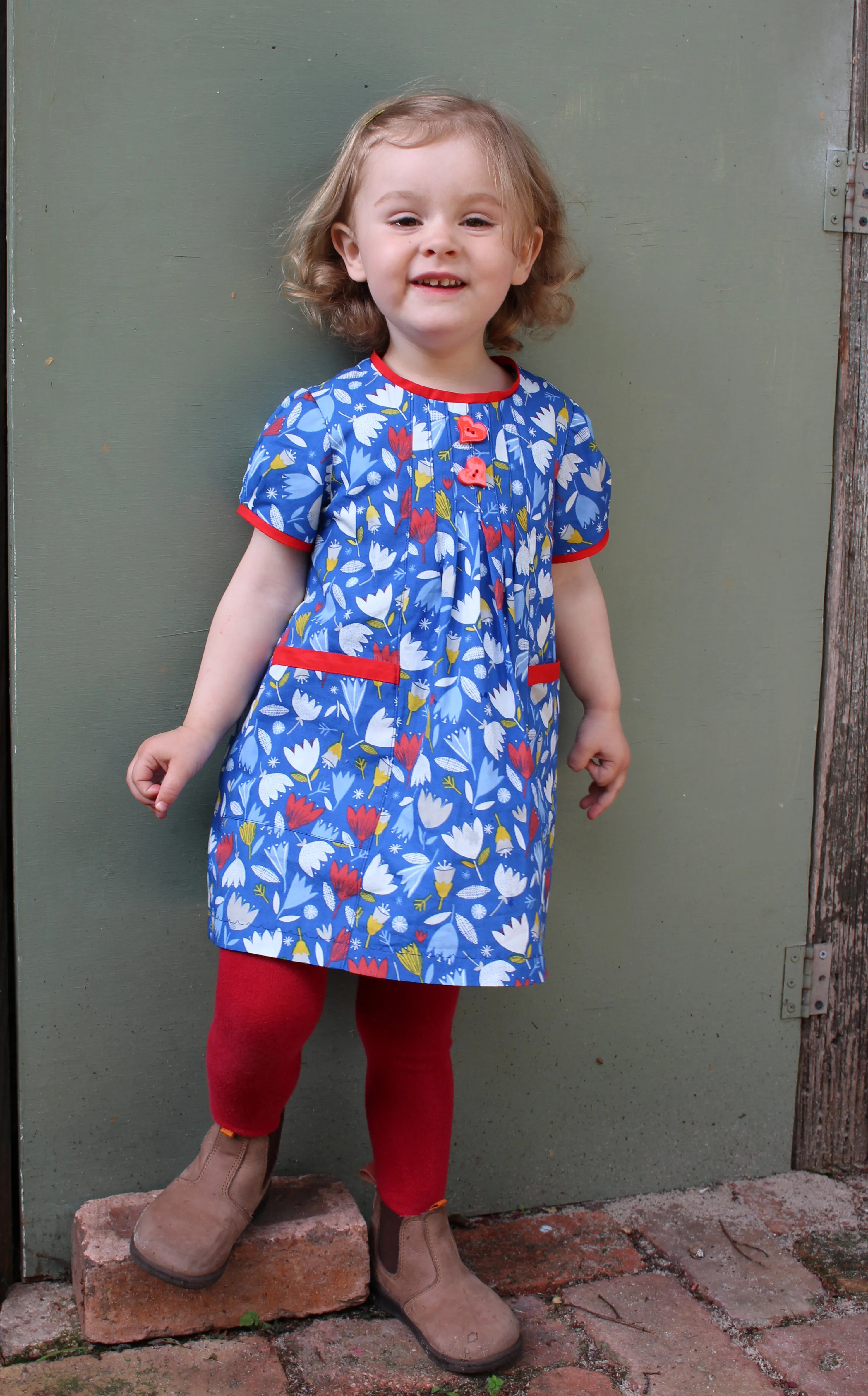 Baby & girl's dress/top PDF sewing pattern Shelley Dress & Blouse sizes 3-6 months to 8 years.