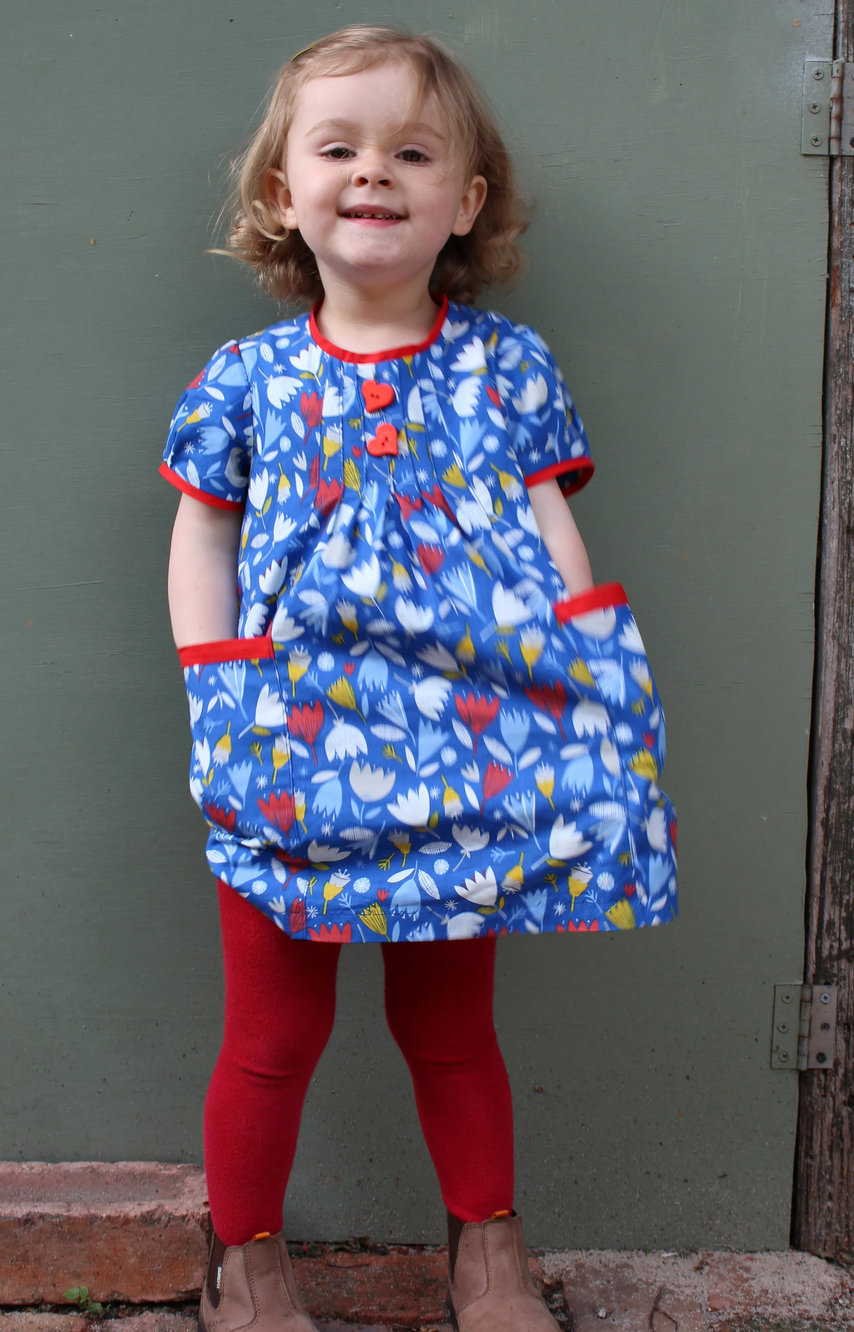 Baby & girl's dress/top PDF sewing pattern Shelley Dress & Blouse sizes 3-6 months to 8 years.