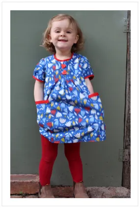 Baby & girl's dress/top PDF sewing pattern Shelley Dress & Blouse sizes 3-6 months to 8 years.