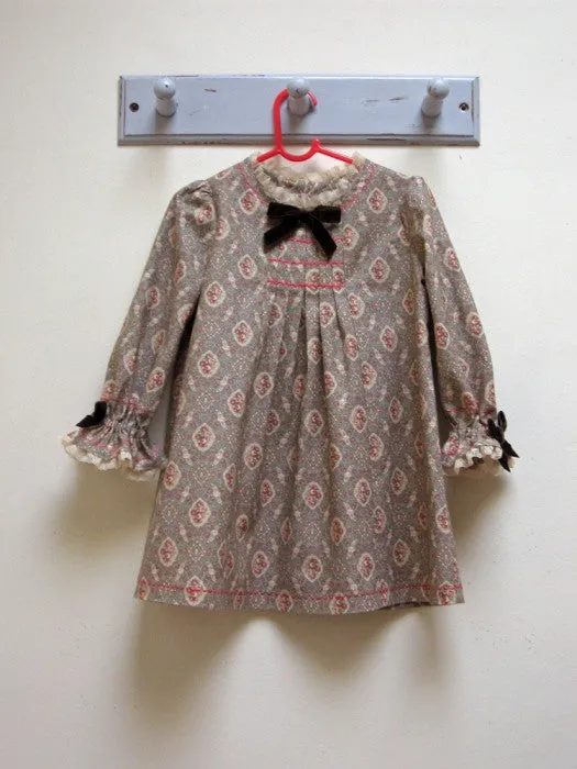 Baby & girl's dress/top PDF sewing pattern Shelley Dress & Blouse sizes 3-6 months to 8 years.