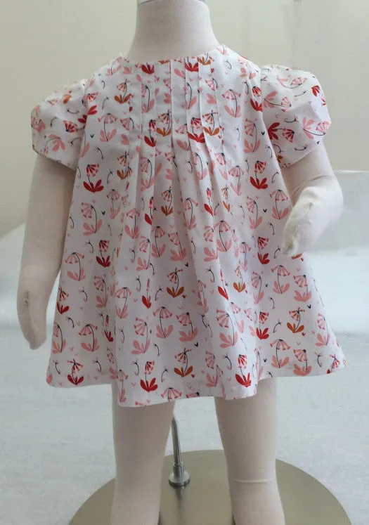 Baby & girl's dress/top PDF sewing pattern Shelley Dress & Blouse sizes 3-6 months to 8 years.