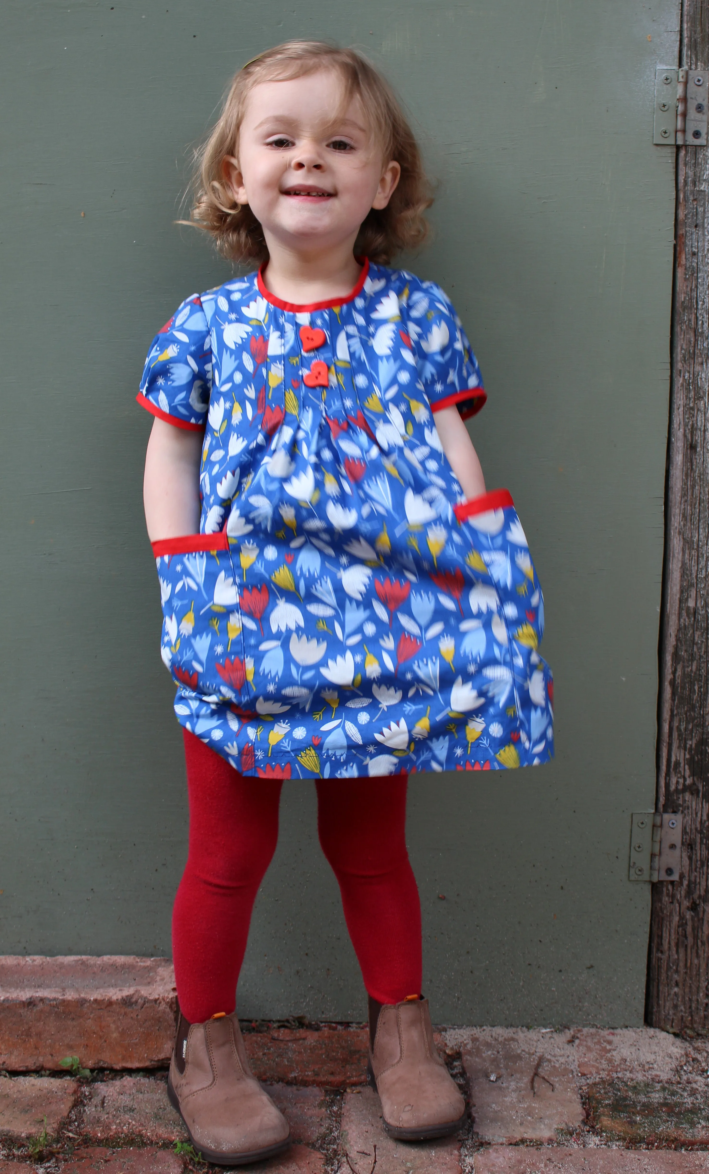 Baby and girl's dress/top PDF sewing pattern Shelley Dress & Blouse sizes 3-6 months to 8 years.