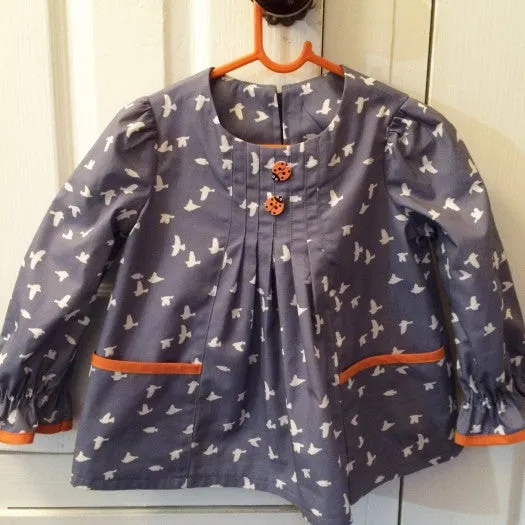 Baby and Toddler dress PDF sewing pattern Shelley Dress & Blouse sizes 3-6 months to 8 years.