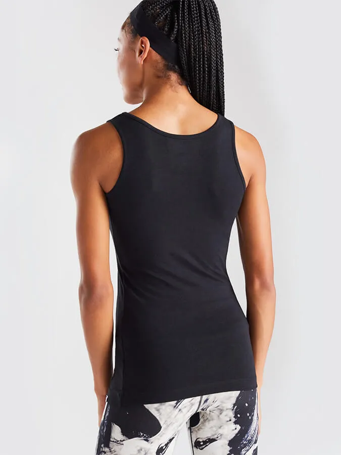 BAM Classic Bamboo Women's Black Vest Top