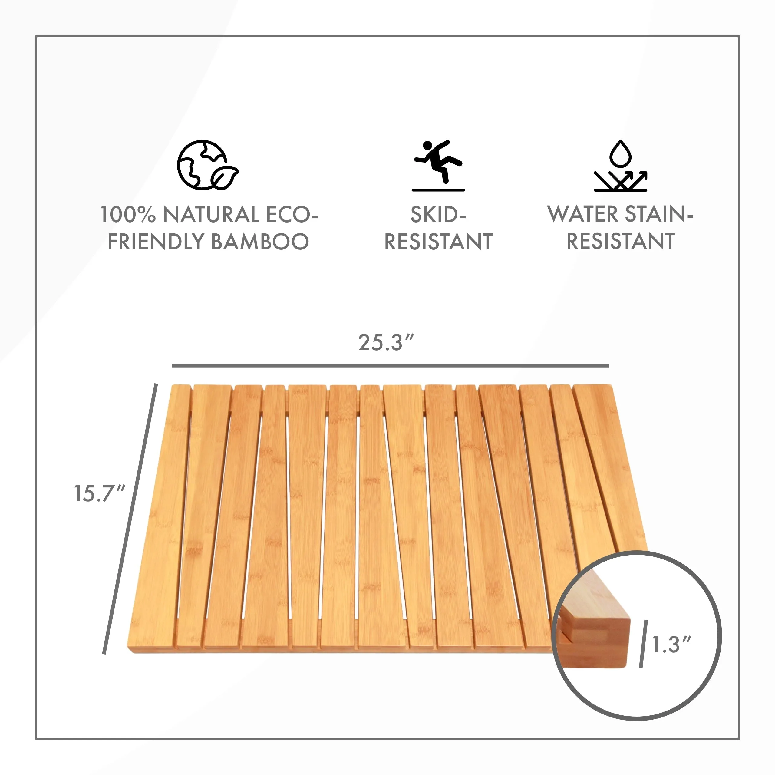 Bamboo Bath Mat