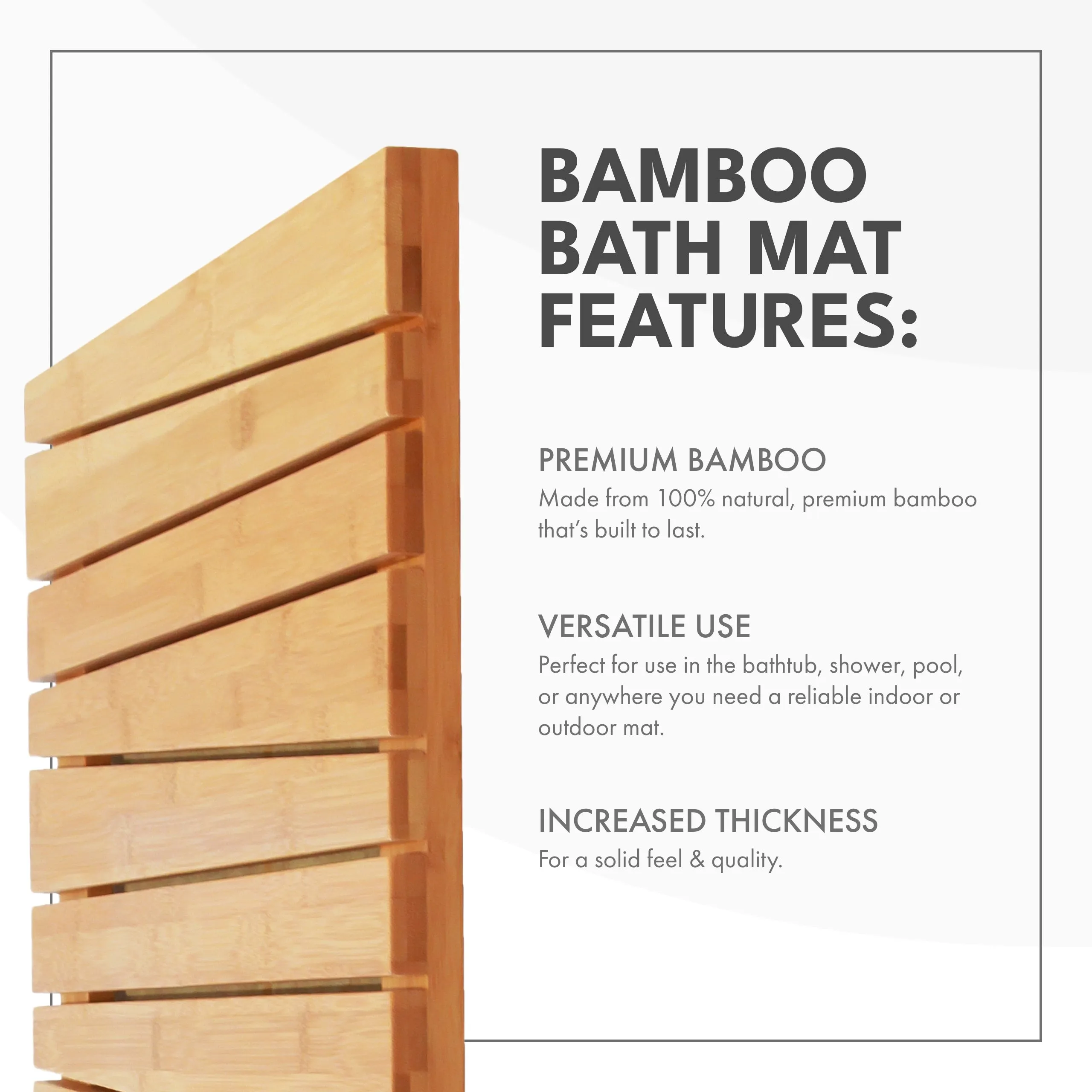 Bamboo Bath Mat