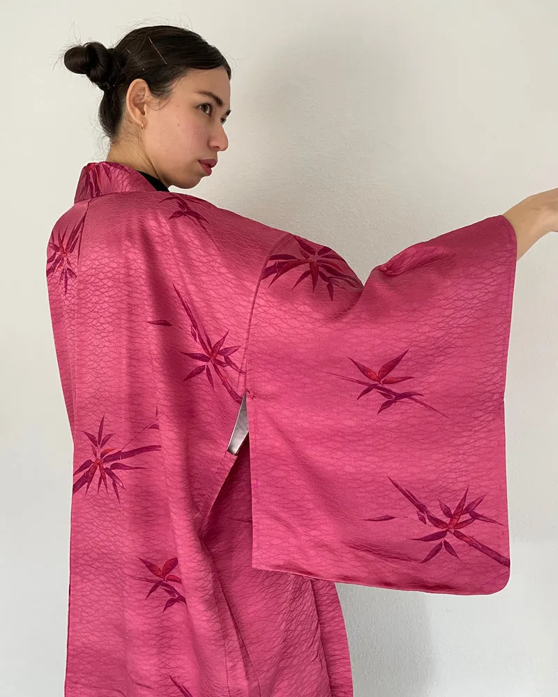 Bamboo Leaf Long Haori Kimono Jacket