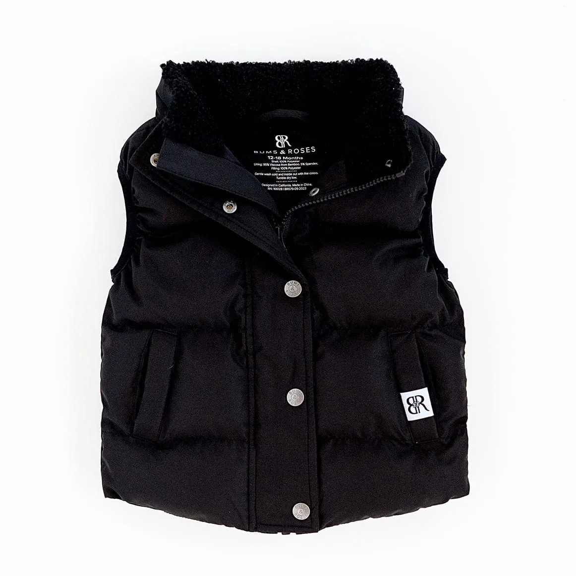 Bamboo Lined Puffer Vest