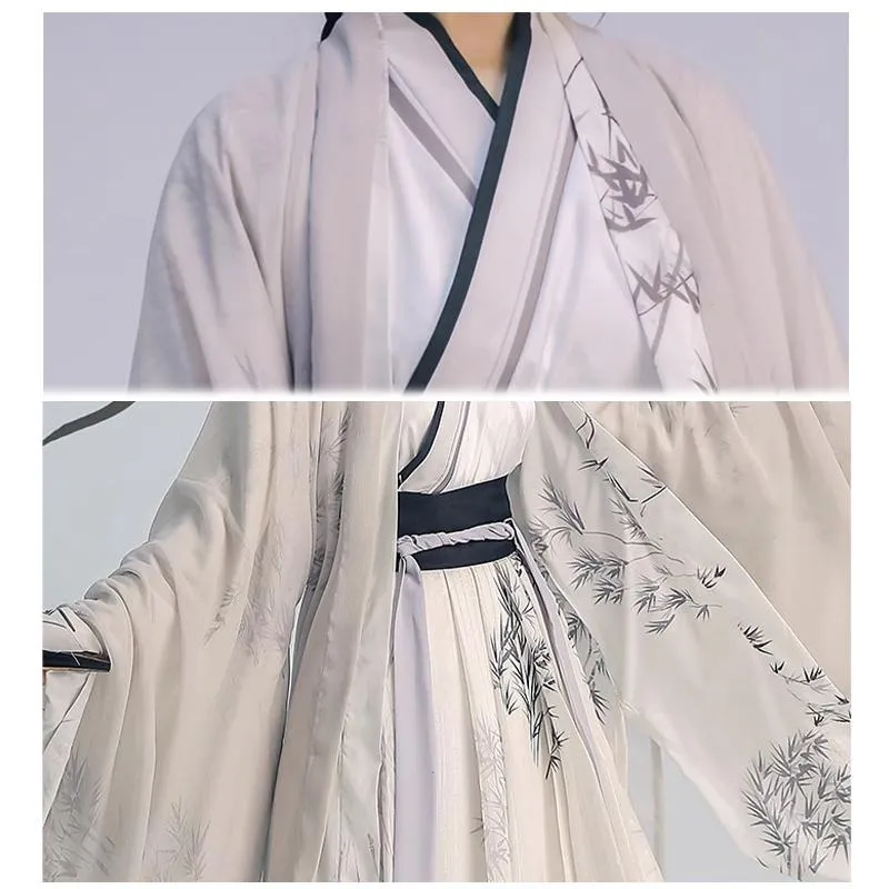 Bamboo Pattern Traditional Chinese Clothing Hanfu Dress