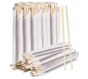 Bamboo Wooden Chopsticks (50 Pairs) - Cooking Chopstick - Sturdy Smooth Finish