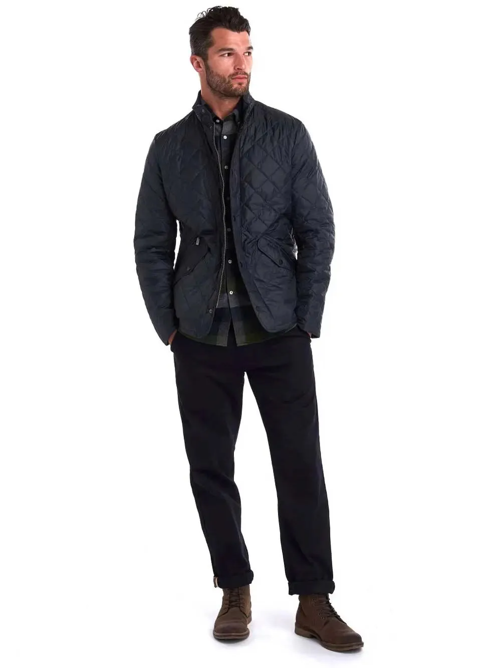 BARBOUR Flyweight Chelsea Quilted Jacket - Mens - Navy