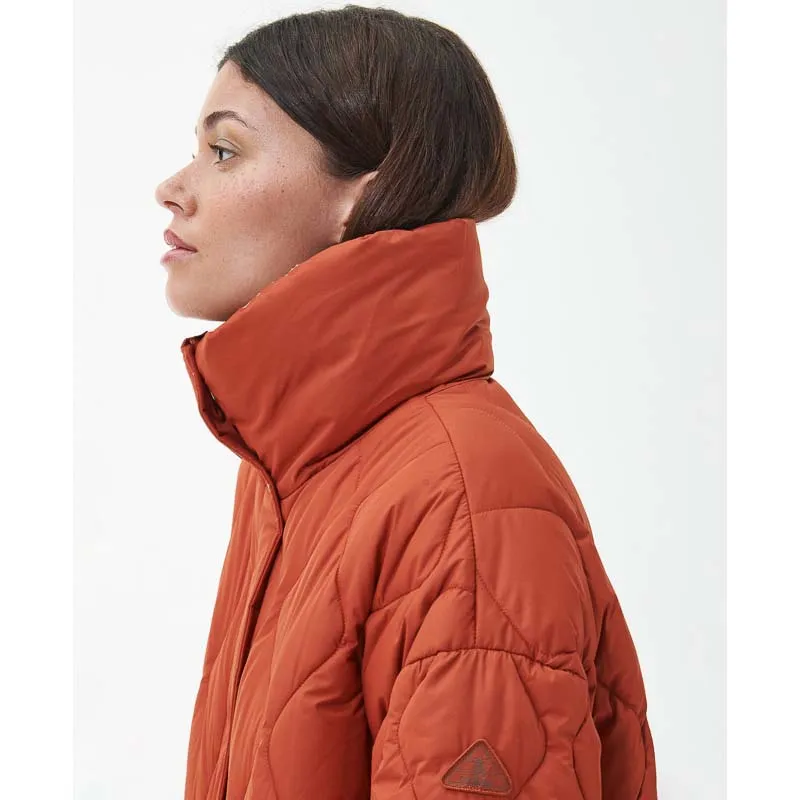 Barbour Samphire Ladies Quilted Coat - Spiced Pumpkin