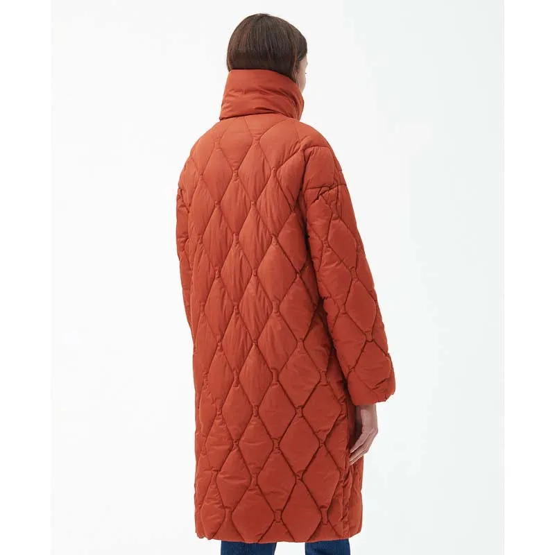 Barbour Samphire Ladies Quilted Coat - Spiced Pumpkin