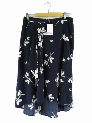 Basque Navy Floral Skirt 12