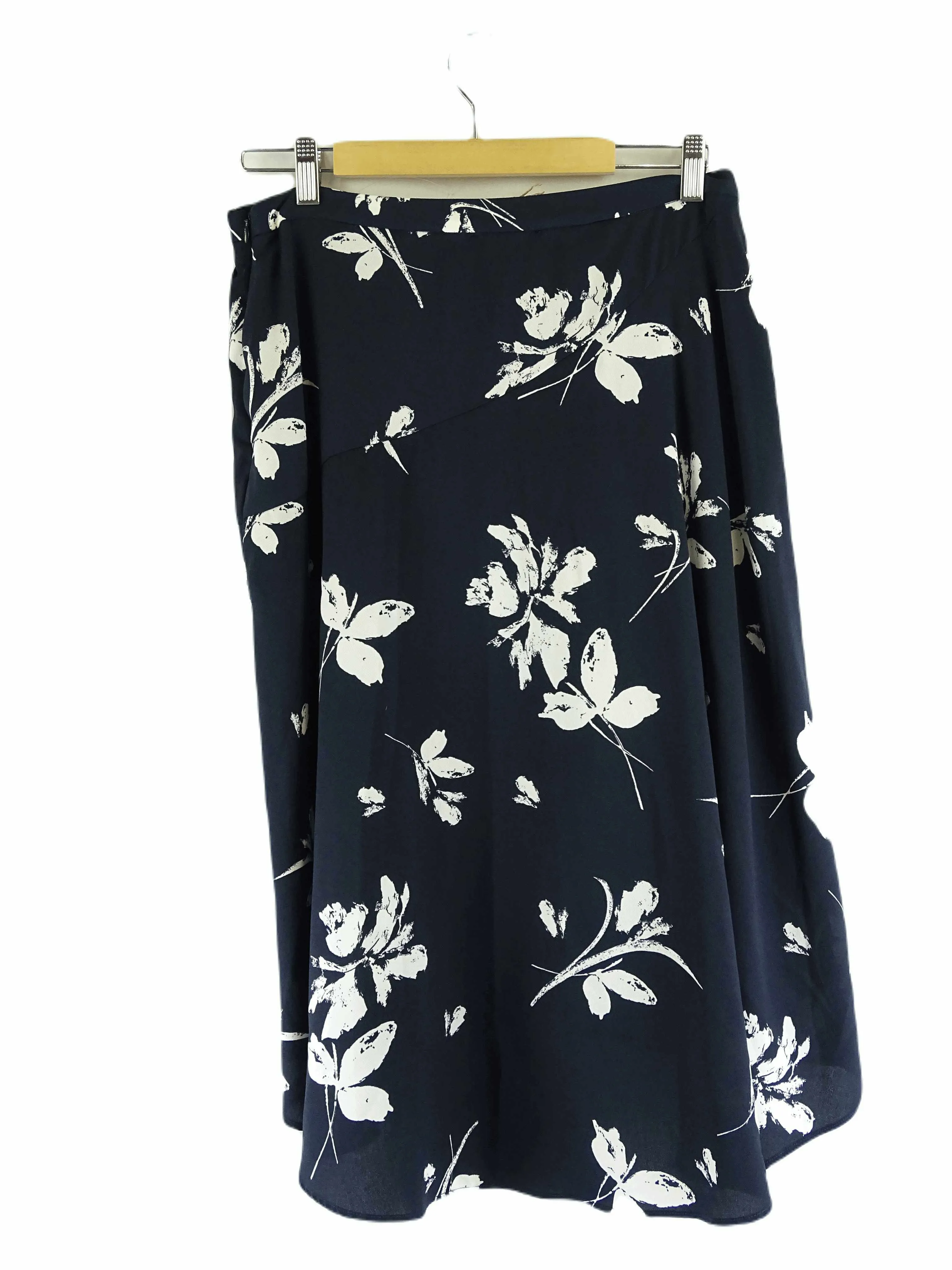 Basque Navy Floral Skirt 12