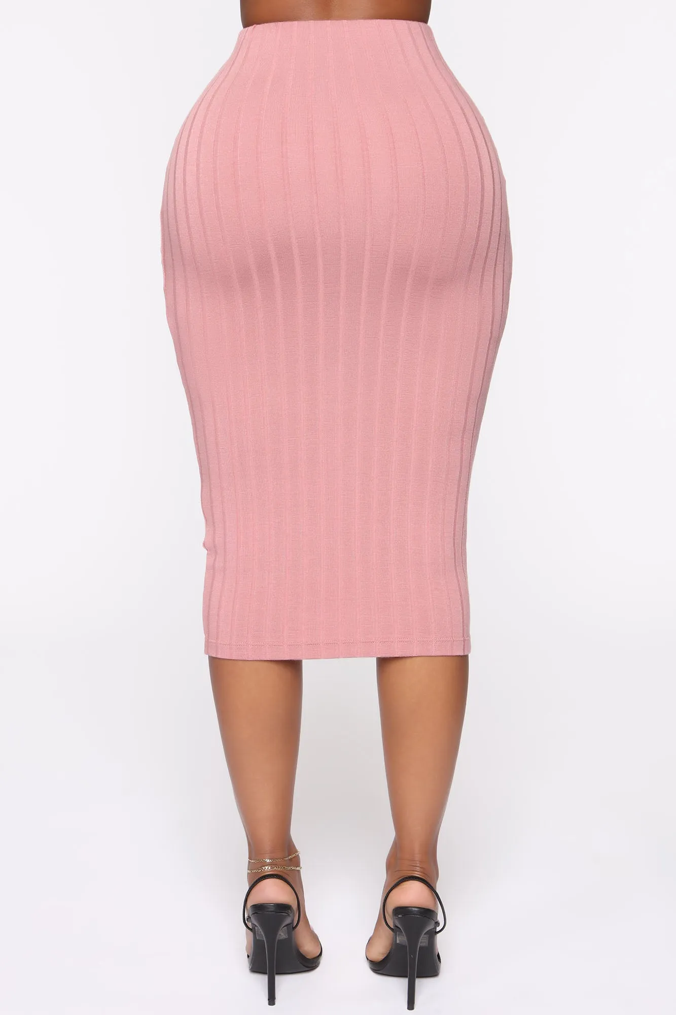 Beatrice Ribbed Skirt Set - Mauve