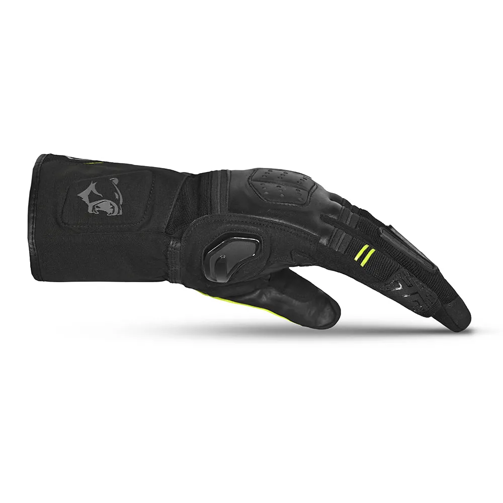 BELA Highway Winter Motorcycle Gloves Black Yellow Flou