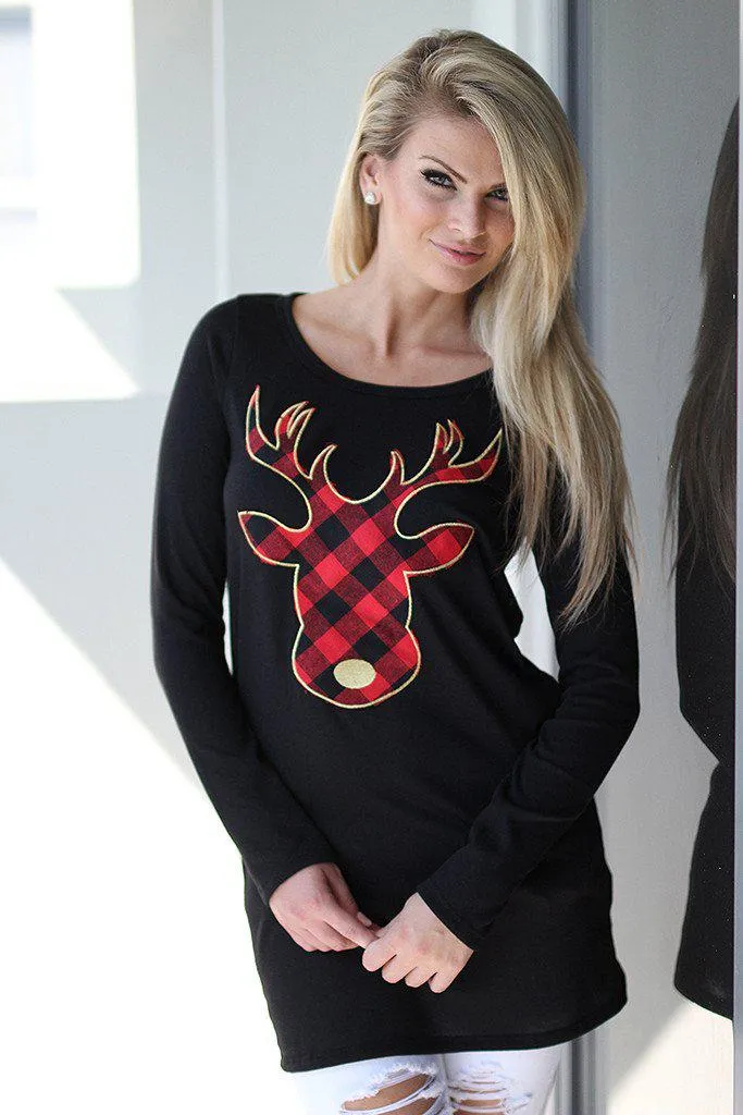 Black Reindeer Tunic