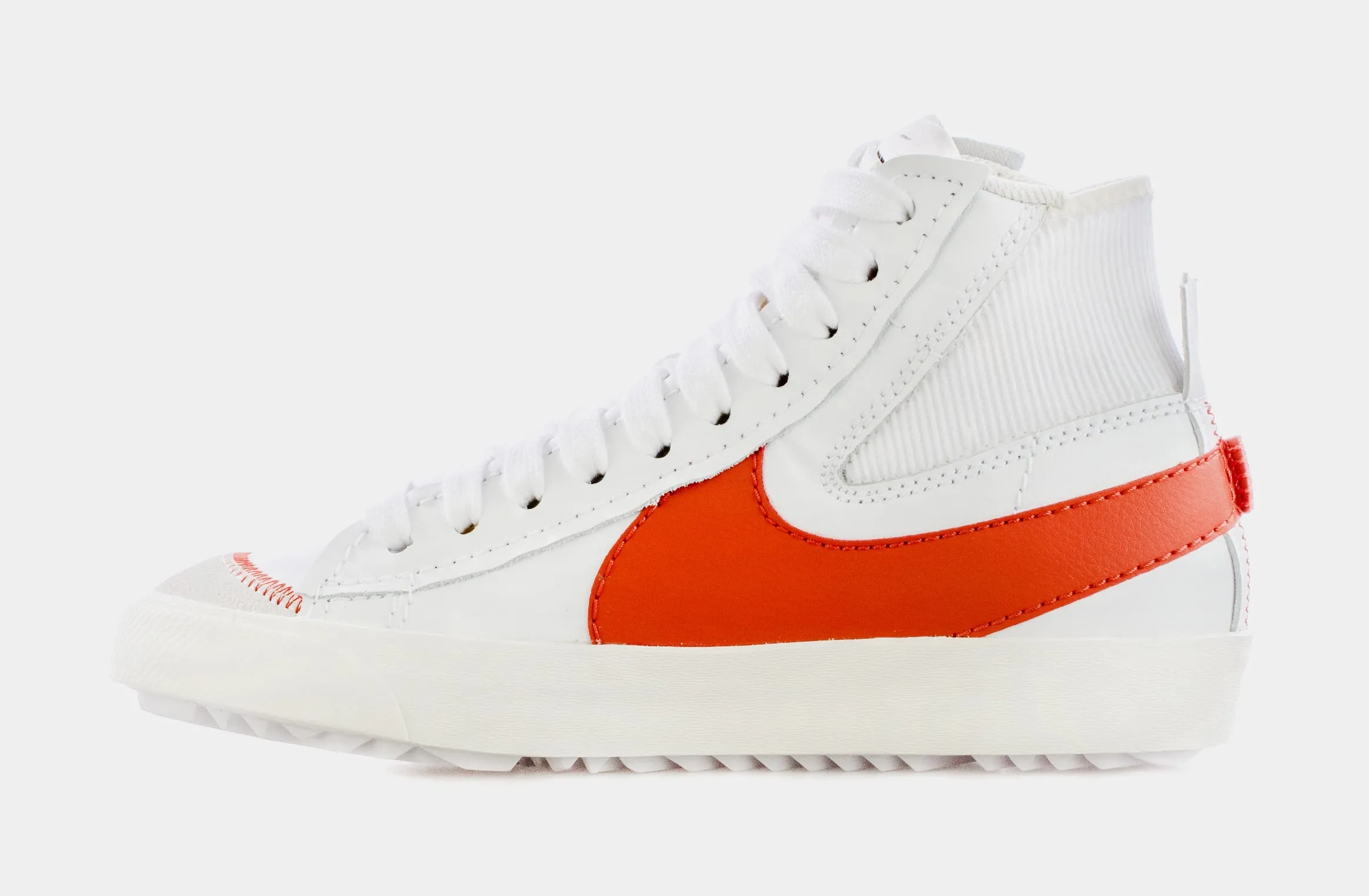 Blazer Mid 77 Jumbo Swoosh Mens Lifestyle Shoes (White/Orange)