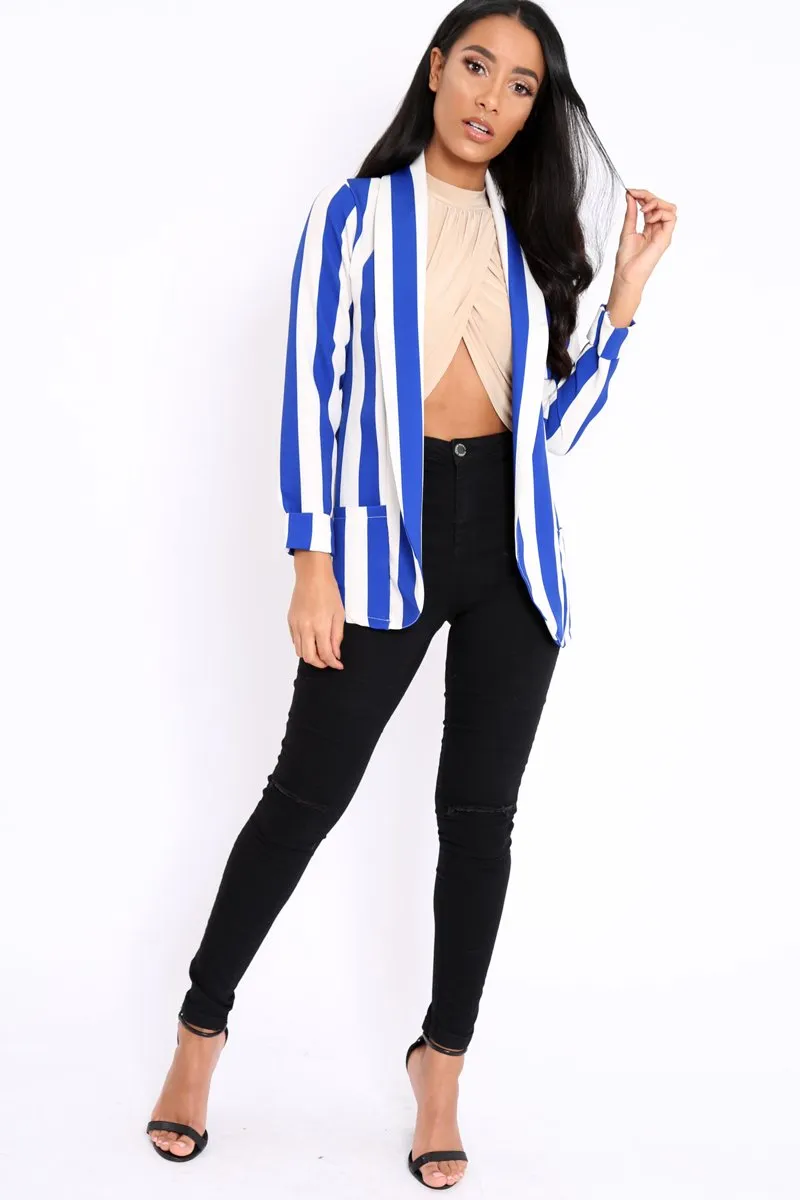 Blue Stripe Blazer - Rockie