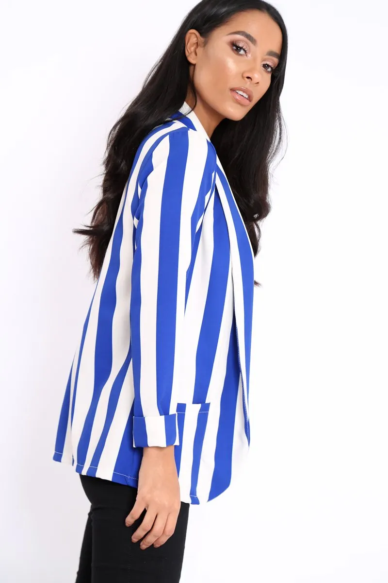 Blue Stripe Blazer - Rockie