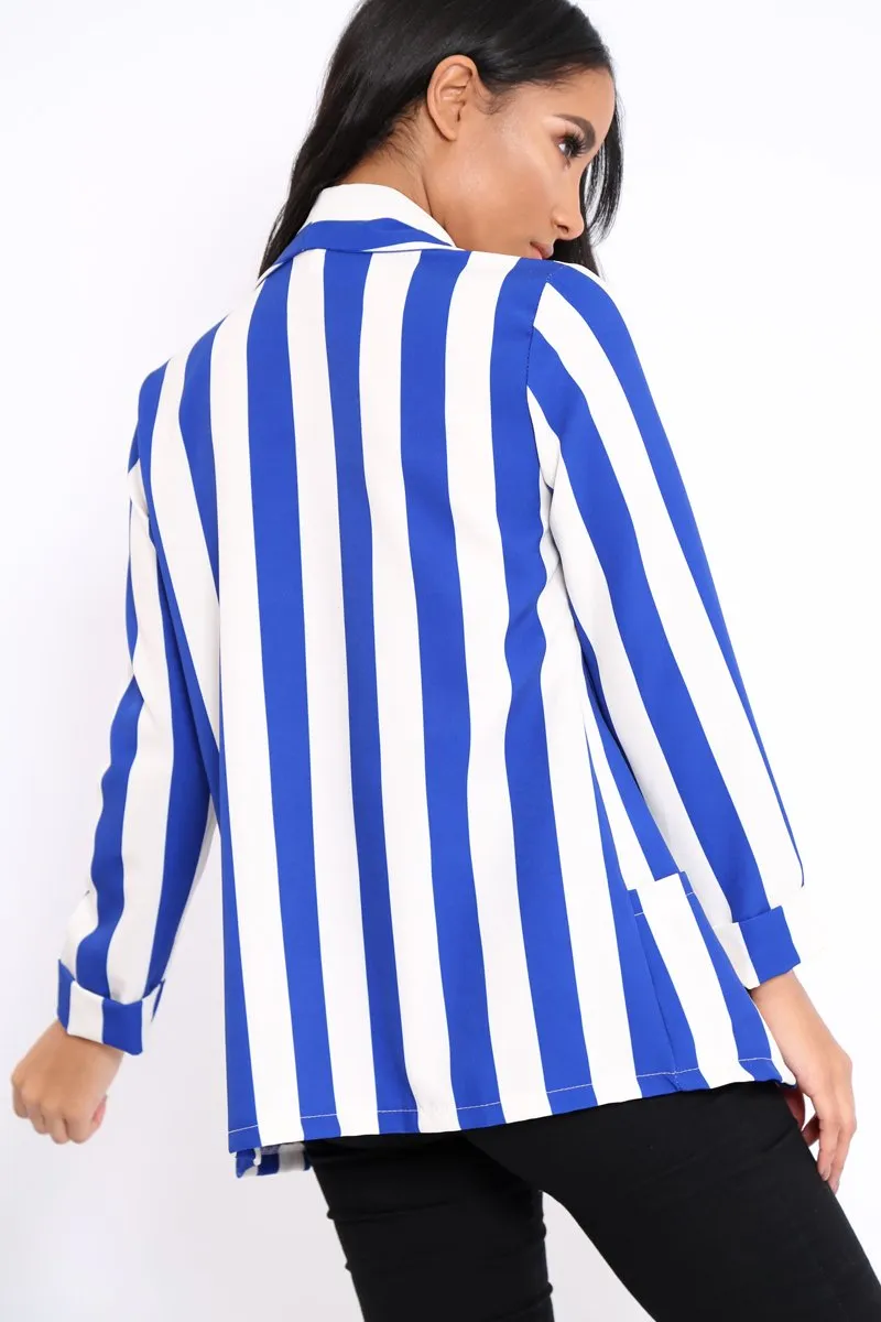 Blue Stripe Blazer - Rockie